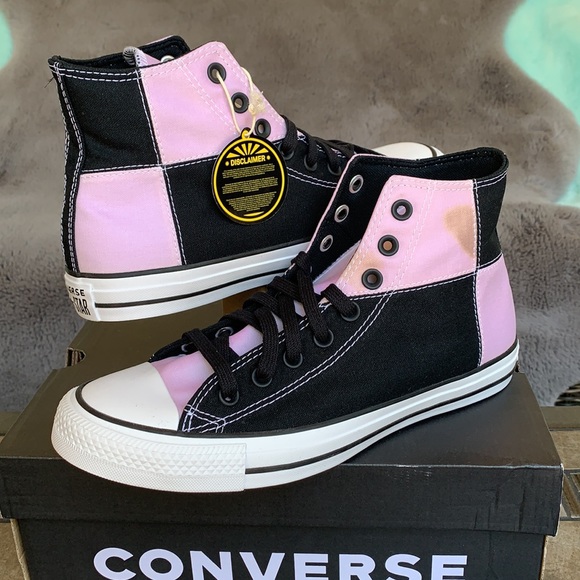 CONVERSE CTAS HI BLACK/MAGNET BLACK/WHITE MENS - Picture 8 of 16